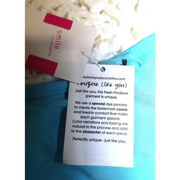 Fresh Produce  L ARIA Aqua Elastic Waist Tank Maxi Dress Asymmetrical Hem New - Picture 7 of 10